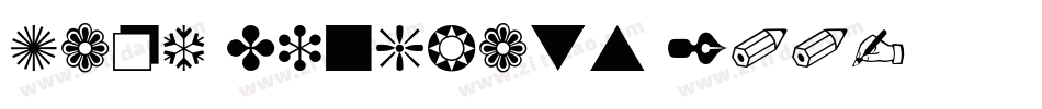 Zapf Dingbats 200字体转换